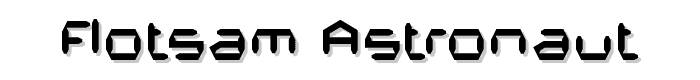 Flotsam Astronaut font